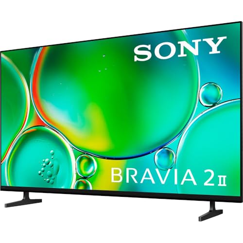 Image of Sony K50S20M2 BRAVIA 2 II 50 inch 4K HDR Smart LED Google TV (2025) Bundle with Deco Mount 37 inch-70 inch TV Wall Mount Bracket Kit, 6FT 4K HDMI Cable and 6-Outlet Surge Adapter with Night Light
