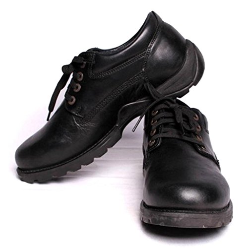 Woodland Men 's Black Leather Formals 