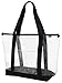 Ensign Peak Clear ZIPPER tote with color trim and bottom, Black trim,One Size