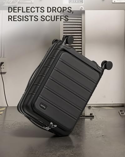 Image of TAKUMI Suitcases with Wheels, Expandable Carry on Luggage, Black, 20 Inch | Airline Approved for Travel, Business Trip, Front Pocket, Impact Resistant Hardshell, 360 Double Spinner Wheels, TSA Lock