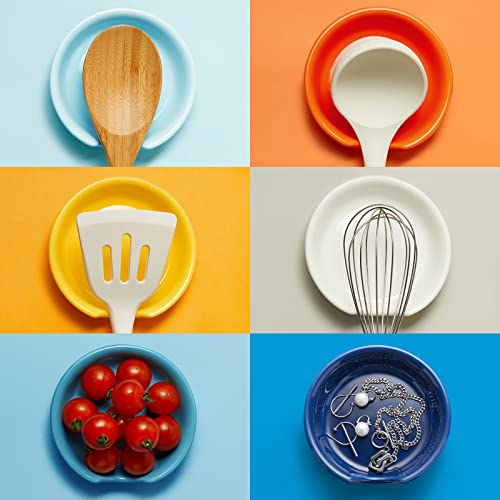 image for 6 Packs Ceramic Spoon Rest, MFacoy Large Spoon Rest for Stove Top, Spo