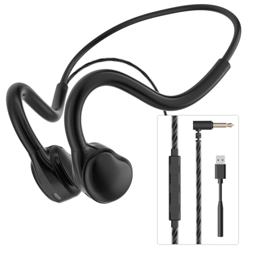 ANSTEN Headset mit Kabel Ultra Komfort Open Ear USB Headset mit mikrofon