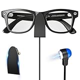 Portable Charging Spot Compatible with Ray-Ban Meta Smart Glasses Gen 1 & 2 & Oakley Meta HSTN, Magnetic USB-C Charging Stand with Stick/Stand/Flat Modes, Aluminum Holder
