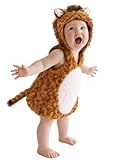 UQJE Baby Lion Costume Furry Cuddly Toddler Lion Costume Halloween Adorable Plush Lions Dress-Up Kids Animal Costumes