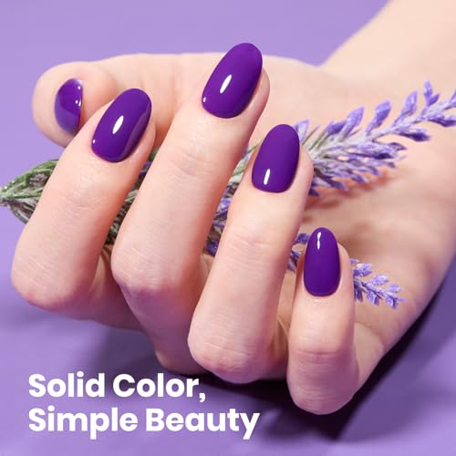 Image of Beetles Purple Gel Nail Polish 15ml HEMA-Free Dark Purple Soak Off UV | Full-size 15ml dark purple gel polish for salon-style DIY manicures; soak off and cure with a UV /LED lamp.
