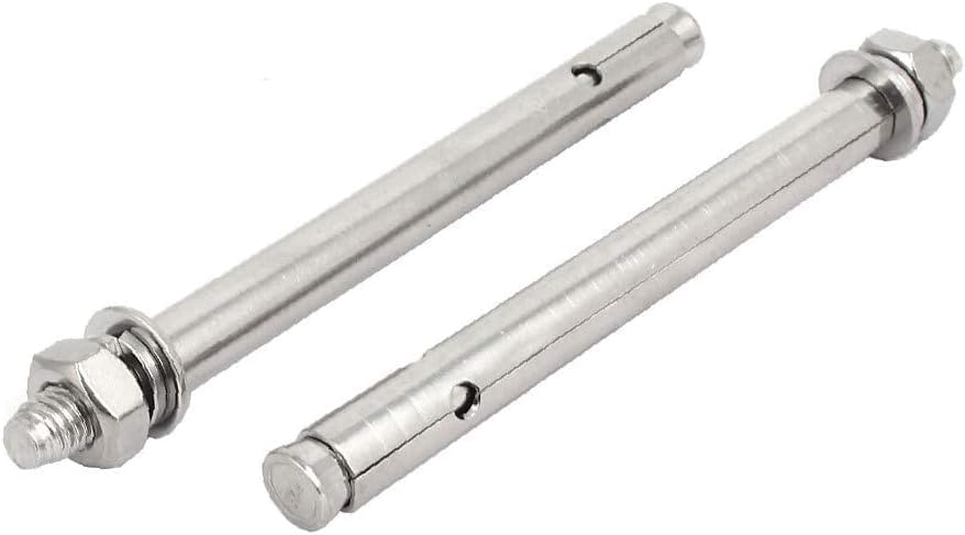 Tornillo de expansión, Manguito de conexión for aire acondicionado acero inoxidable con perno expansión, 3 piezas