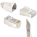 20 St&uuml;ck RJ45 Stecker CAT 6 STP Netzwerkstecker geschirmt f&uuml;r CAT6 CAT5e CAT6A Netzwerkkabel Verlegekabel AWG 24-27, f&uuml;r CAT7 Patchkabel AWG 27, Adern &Oslash; 0,9-1,1 mm Ethernet LAN Kabel, grau