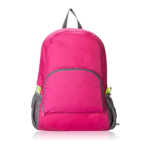 Extérieur Ultra Léger Pliable Sac à dos de voyage ultraléger Sac à dos pratique pour camping randonnée ESCALADE Voyage rouge Rouge Cover