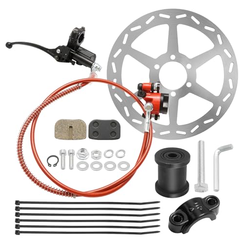 CADUFUELLY Upgraded Mini Bike Hydraulic Brake Caliper, 180mm Mini Bike
