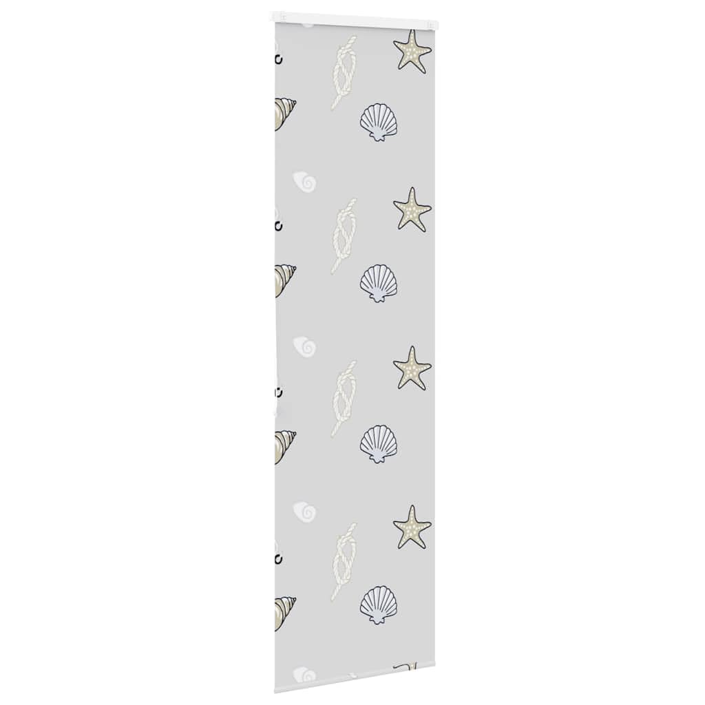 Tenda a rullo per doccia con cassetta, 80 x 240 cm, larghezza del tessuto 76 cm, in PEVA, impermeabile, con connettore a catena, guida in alluminio, salvaspazio, protezione dagli sguardi