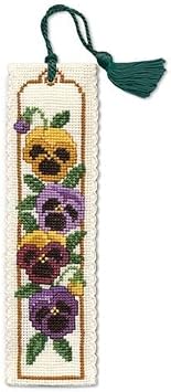 Pansies Bookmark Cross Stitch Kit