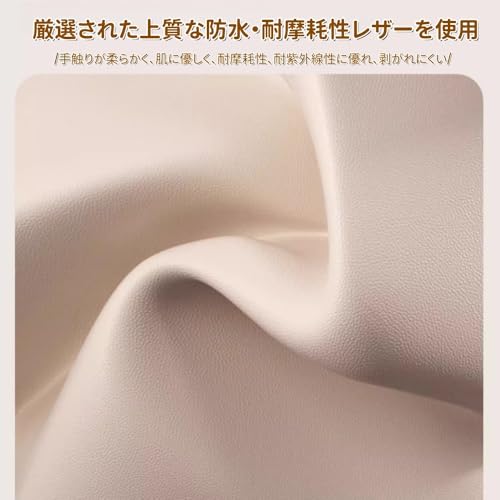 【BHJWSA】低いスツール、360°全方向キャスター付き、リビングルーム用スツール、キャスター付き、低い椅子、超耐荷重、低位置での操作、静音ホイール、柔らかいメモリーフォームパッド、PU生地、お手入れ簡単、子供用 (サマーオレンジ) [5]