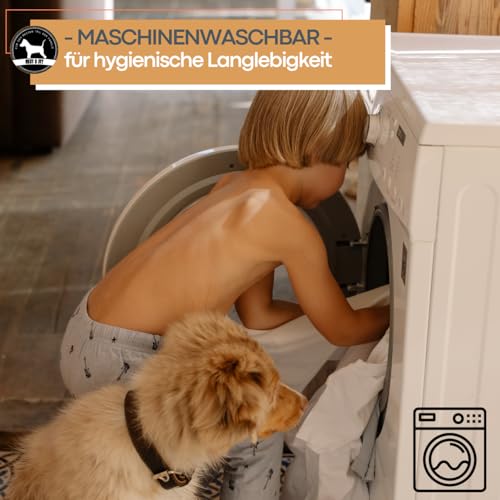 Abby&Ivy Hundedecke für Unterwegs 90x70cm- Faltbare, Waschbare, Rutschfeste Decke für kleine und mittlere Hunde - Leicht, Robust, Pflegeleicht & Isolierend, Ideale Resiedecke, Auto - und Outdoor-decke