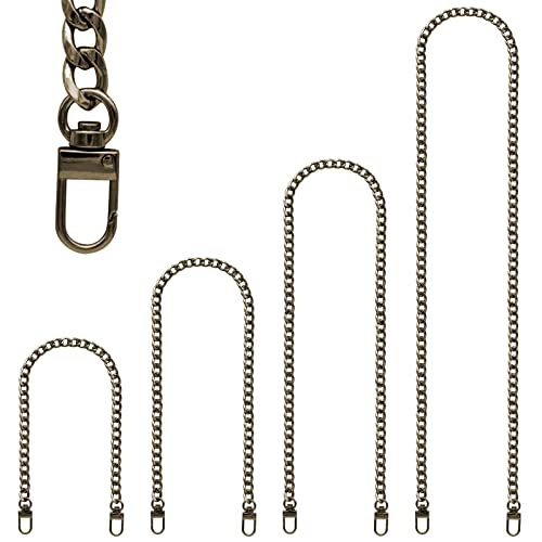 Purse Chain Strap, 4 Pieces Different Sizes Bag Chain Strap, Metal Chain Straps for DIY Purse Handbag Shoulder Crossbody Bag by RAPUDA(15.4 Inch, 23.6 Inch, 31.4 Inch, 47.2 Inch) Bronze