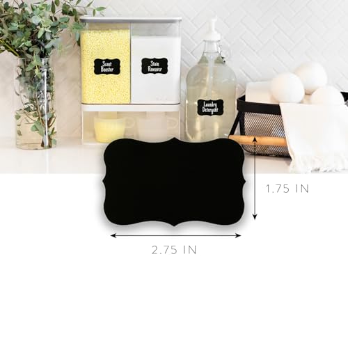 200-Chalkboard-Labels-for-Containers-Waterproof-Black-Jar-Labels-with-Chalk-Markers-Reusable-Chalk-Stickers-Kitchen-Pantry-Containers-and-Storage-Bin-Organization