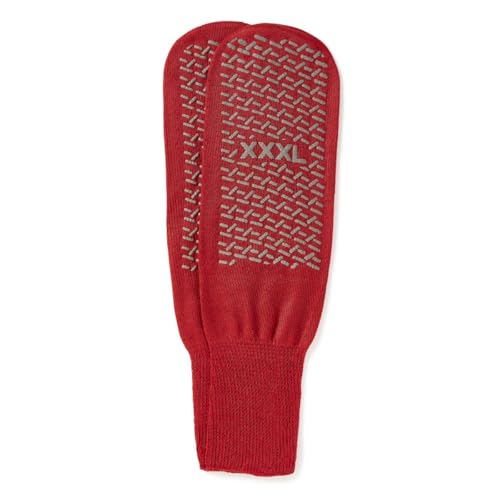 Medline Risk Alert Fall Prevention Double-Tread Patient Red, Bariatric, 48 Pairs per Case