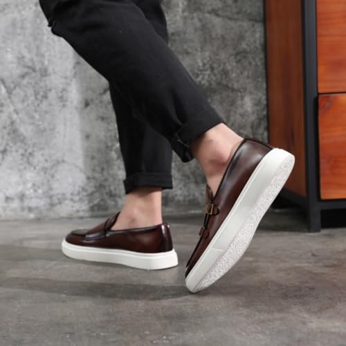 Mocassins double boucle ANUFER de qualité supérieure avec semelle épaisse - 6