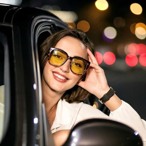 Image of URUMQI Night Driving Glasses Polarized Fit Over Night Vision Glasses Women