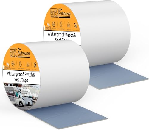 RV Roof Patch and Seal Tape, 4 in x 13 ft, 2 Pack