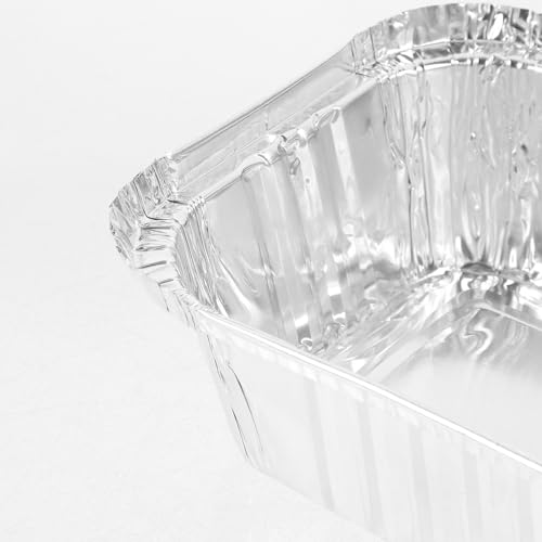 Bandejas desechables de aluminio Veemoon 50 unidades para conservar alimentos 8