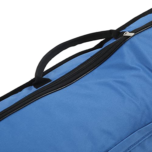 Oxford Tuch Tenorposaune Tasche Posaune Gig Bag Tragetasche Rucksack Musikinstrument Zubehör(Blau)