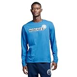 Game 7 x NBA Officially Licensed Men's Graphic Long Sleeve Lightweight Crew Neck Cotton T-Shirt, Minnesota Timberwolves, XL, Blue