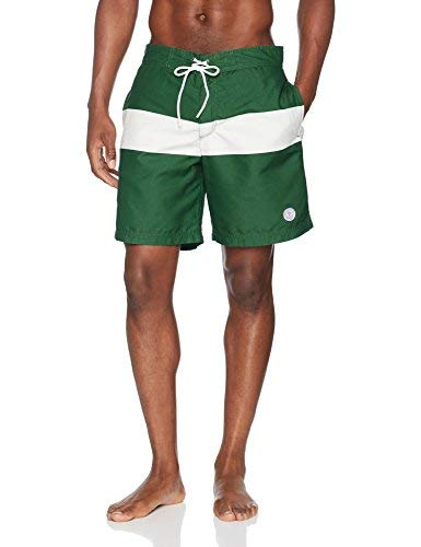 JACK & JONES Jjiboard Swim Shorts Block Stripe WW Bañador, Multicolor (Green Olive Green Olive), X-Large para Hombre