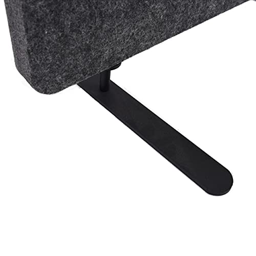 Stand Up Desk Store Refocus Raw Freestanding Acoustic Desk Divider Privacy Panel To Reduce Noise And Visual Distractions (Anthracite Gray, 23.6" X 62") #TOP4
