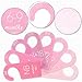 Whaline Acrylic Baby Closet Dividers Pink Hanging Infant Clothes Hanger Separators Thicken Baby Wardrobe Organizers for Home Nursery Supplies, 6.7 x 3 Inch, 8Pcs