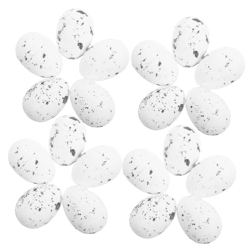1set Easter Eggs Easter Party Supplies Small Easter Egg Adorn Easter DIY Eggs Easter Egg Decor Easter Egg Ornament Lifelike Egg DIY Craft Egg Easter Decorative Egg White Foam 50pcs