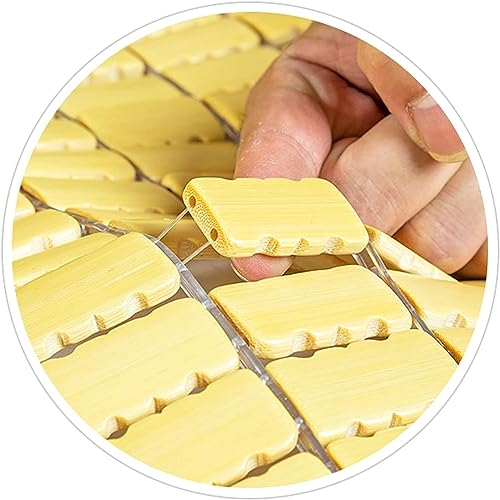 Stera de bambú colchoneta refrescante de verano plegable suave 7