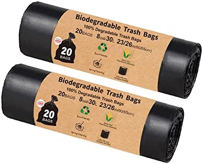 Portable Toilet Bags for Camping, 40 Count Toilet Replacement Bags, 8 Gallon, 30 Liter Camping Toilet Bags, Compostable Toilet Bags for Portable Toilet, Outdoors, Boating, Car Travel, Long Trips