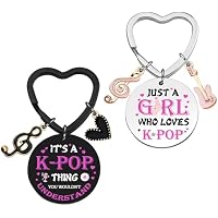 CYUXING 2 llaveros Kpop para fiestas, exquisitos regalos de