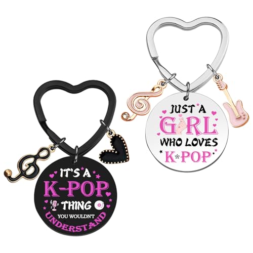 2-Piece K-pop Keychain Set