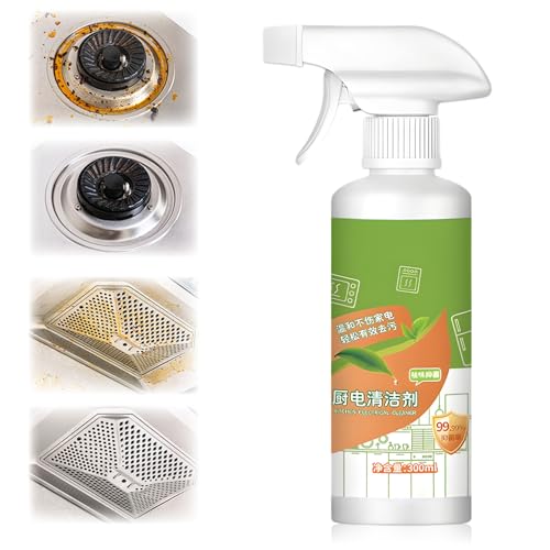 Natural Enzyme Formula to Household Appliances 2026 New Fly Cleanse Spray Multi-Purpose Cleaner Kitchen Appliance Cleaner Effective Stain Remover Spray for Hold Oven Stove Range Hood (300ML)