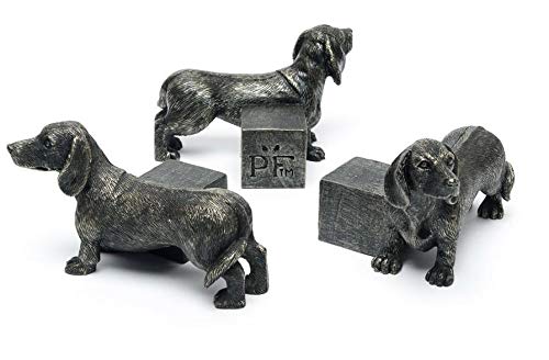 Potty Feet Dachshund Figures Plant Pot Feet - Planter Support - Handmade Decorative Ornaments - 3pcs, Bronze, 10cm x 7.5cm x 5.3cm - Image 4