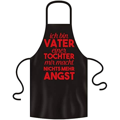 Soreso Design Grillschürze Ich Bin Vater Einer Tochter + Geschenk-Urkunde Geschenke für Papa zum Vatertag Geburtstag Weihnachten Schürze Cover