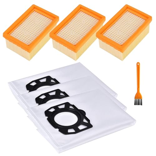 Kärcher Lot de 3 filtres d'aspirateur pour WD4 WD5 WD6,