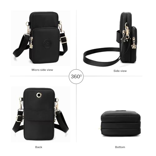 Crossbody Bag for Women - Small Phone Purses with Crossbody Strap Wallet - Lightweight Nylon Arm Bag3