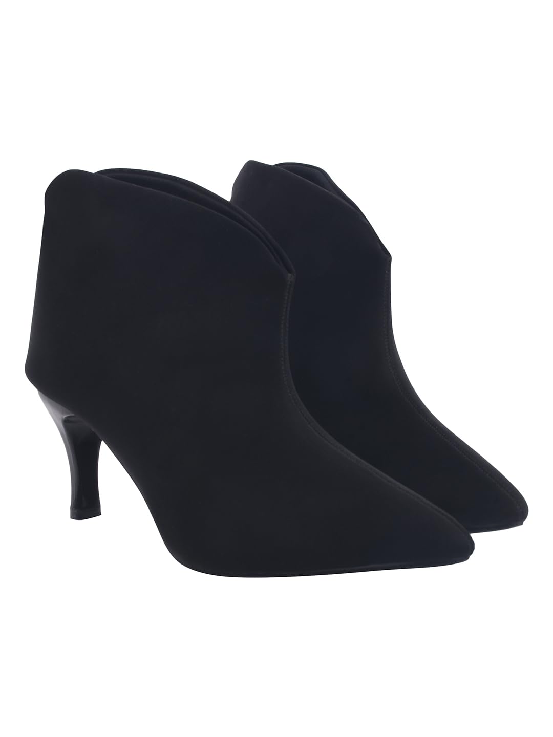 HVNLY Women’s Ankle Pumps Sandal – Pointed Toe Kitten Heel Booties for Casual & Party || Luxury High Heel Sandals Wedding & Evening Footwear-image-47
