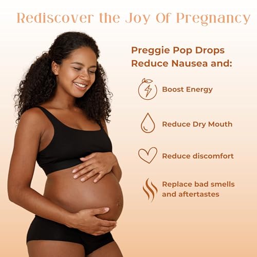 Image of Preggie Pop Drops | 21 Drops | Morning Sickness during pregnancy | Safe for pregnant Mom & Baby | Gluten Free | Four Flavors: Lemon, Raspberry, Green Apple, Tangerine