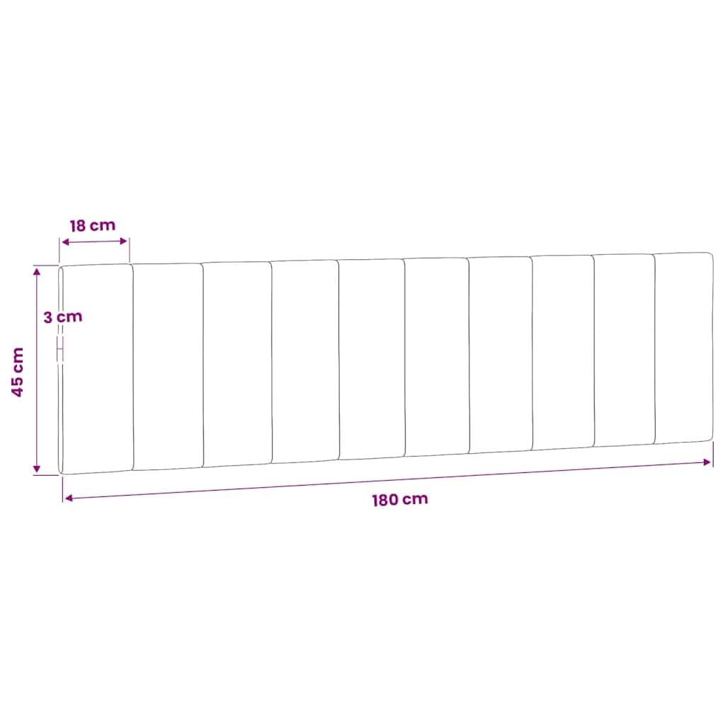vidaXL Cabecero de Cama Acolchado Hanko, Cabezal Tapizado de Cojín Almohada, Cabecera Colgante, Mueble para Dormitorio, Terciopelo Rosa 180 cm
