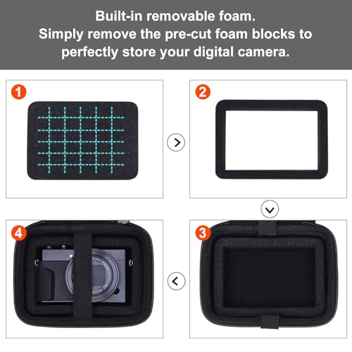 Maleta para cámara compatible con Canon, Sony y Kodak miniatura 4