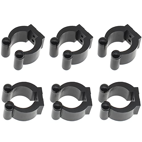 FDXGYH Lot de 6 clips en plastique pour queue de billard Noir Cover