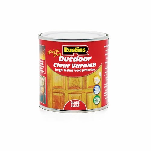 Rustins EAVG250 250ml Outdoor Varnish Gloss - Clear