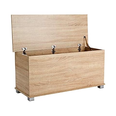 Home Source Ottoman Storage Toy Chest Bedding or Blanket Box Cover