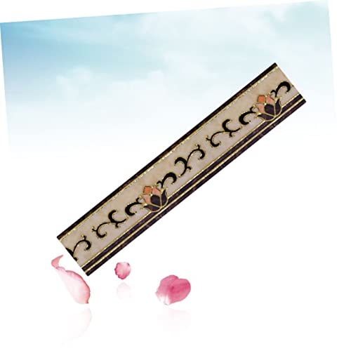 Housoutil 3 Pçs Adesivos De Flores Adesivos De Parede De Flores Linha De Cintura Adesivo De Parede P