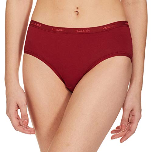 Image of Amante Solid Cotton Low Rise Hipster Panty Pack(Pack of 3)