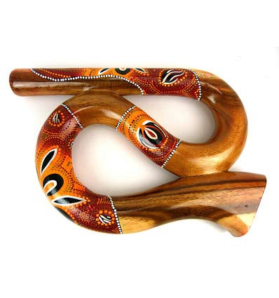 Didgeridoo spirale forme S. Fabrication artisanale en bois.