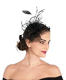 Lucky Leaf Women Girl Fascinators Hair Clip Hairpin Hat Feather Cocktail Wedding Tea Party Hat...